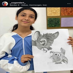 اینستاگرام آموزشگاه نقاشی گندم آرت بندرعباس